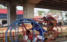 FOTO: Ramah Anak, Begini Penampakan Kolong Tol Becakayu Disulap Jadi Taman Bermain
