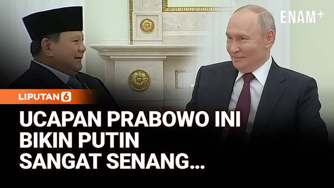 Momen Hangat, Ucapan Prabowo Ini Bikin Putin Sangat Senang