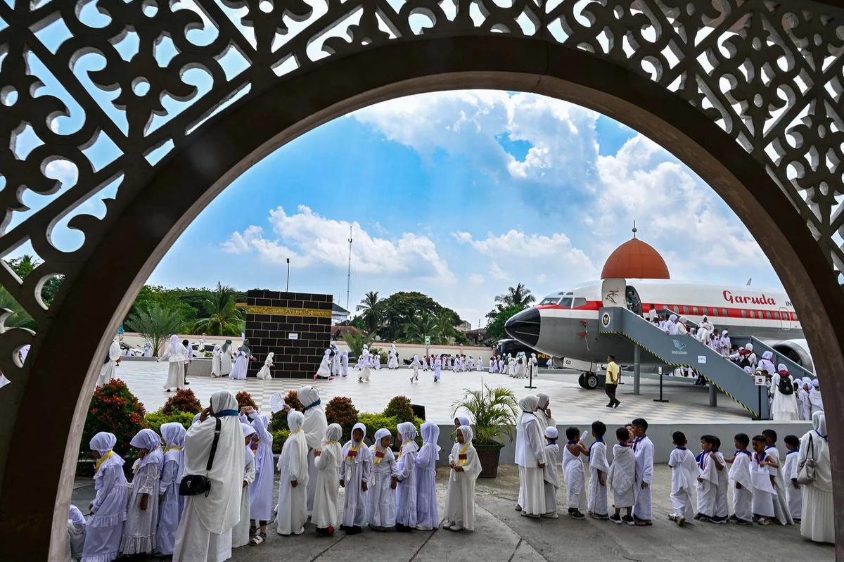 FOTO: Antusias Siswa TK Ikuti Manasik Haji di Banda Aceh