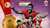 SEA Games - Ilustrasi Timnas Indonesia Meraih Medali Emas di SEA Games 2023 (Bola.com/Adreanus Titus)