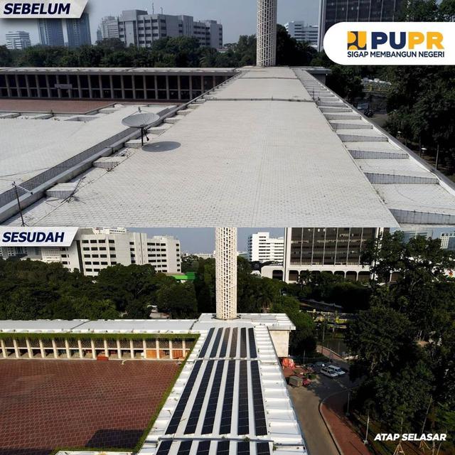 Tampak Atas Masjid Istiqlal. Dok PUPR