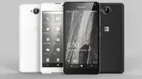 Tampilan ponsel Lumia 650 yang akan diluncurkan secara resmi awal Februari 2016