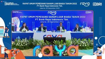 Bank Raya Kantongi Restu Rights Issue 3,5 Miliar Saham