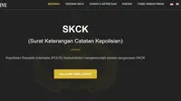 Permohonan pembuatan SKCK online ini dapat diakses melalui laman resmi SKCK Polri. (www.skck.polri.go.id)