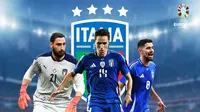 Timnas Italia - Gianluigi Donnarumma, Federico Chiesa, Jorginho (Bola.com/Adreanus Titus)