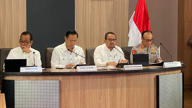 Kepala Staf Kepresidenan, Muhammad Qodari di Gedung Bina Graha, Komplek Istana Negara, Rabu (11/3/2026). (Foto: Liputan6.com/Immanuel Christian)