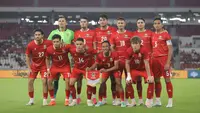 Starting XI Timnas Indonesia saat menghadapi Oman dalam laga FIFA Matchday Juni 2026 di Stadion Utama Gelora Bung Karno (SUGBK) Senayan, Jakarta, Jumat (5/6/2026). (Bola.com/Bagaskara Lazuardi)