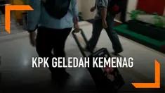 KPK melakukan penggeledahan Kementerian Agama Senin (18/3) malam. KPK membawa berbagai dokumen serta uang ratusan juta dari ruangan Menteri Agama.