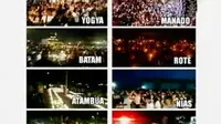 Nyala Lilin untuk Ahok dari Berbagai Daerah di Tanah Air
