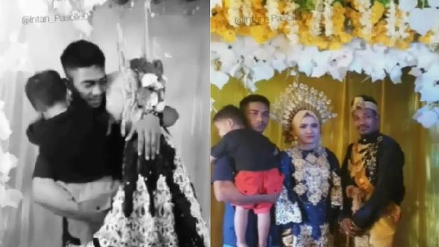 Viral Video Pria Hadiri Pernikahan Mantan Istri Sambil Gendong Anaknya Citizen6 Liputan6 Com