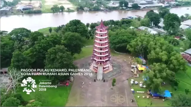Berita Video Pagoda Pulao Kamaro Palembang Menjadi Tempat Ikonik Asian Games 2018