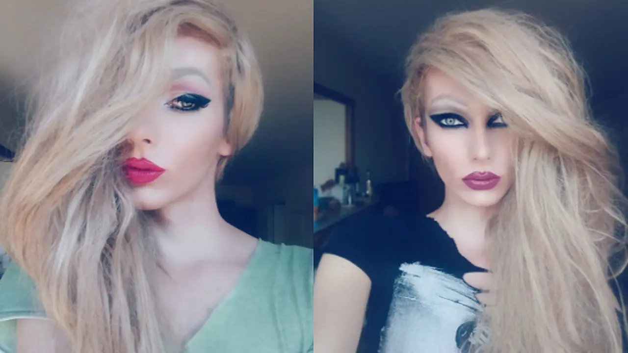 Hanya dengan Make Up, Pria Ini Berubah Jadi Wanita
