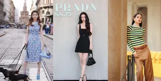 Ramaikan gelaran Fendi Women Spring/Summer 2025 di Milan Fashion Week, Song Hye Kyo mengenakan koleksi FW24 RTW. Penampilannya dipermanis dengan tas Peekaboo Soft seharga USD 5,400 atau sekitar Rp82 jutaan. Ditambah dengan lollipop holder charm yang masing-masing ditaksir senilai Rp9 jutaan. [Dok/Fendi].
