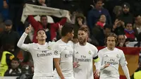 Skuat Real Madrid saat menjamu AS Roma (Reuters)