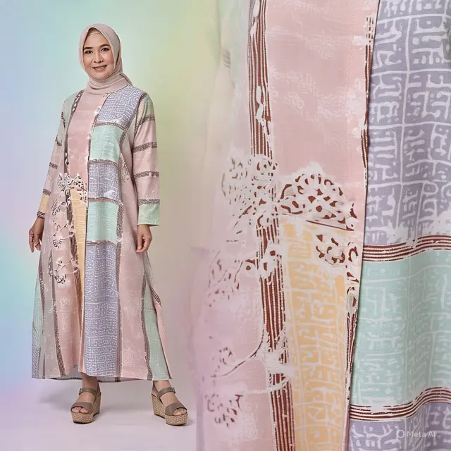 Model A-Line dengan Warna Pastel
