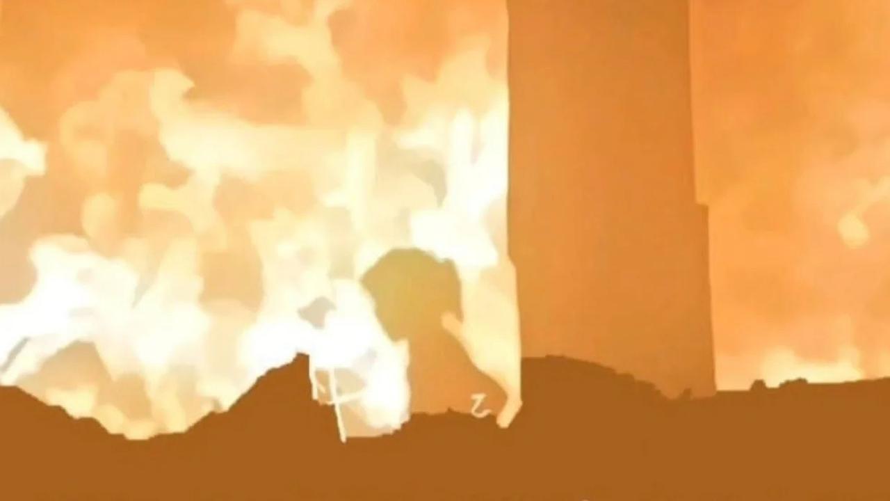 VIDEO Bocah Perempuan Palestina di Gaza Menyelamatkan Diri di Tengah Kobaran Api Akibat Bombardir Israel