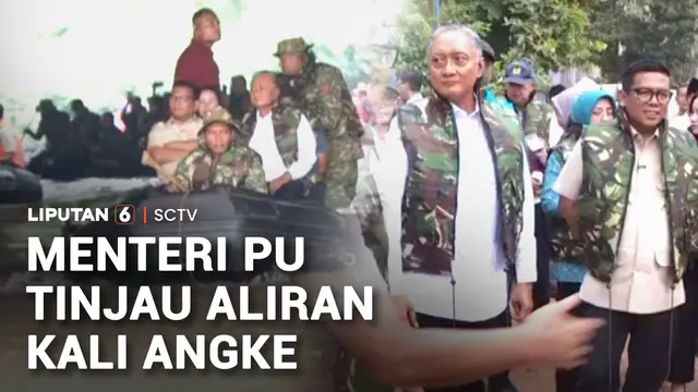 Menteri PU Tinjau Aliran Kali Angke