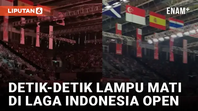 Laga Indonesia Open 2023 Diwarnai Mati Lampu di Istora Senayan