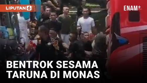 VIDEO: Pasca Dilantik, Taruna Kemenhub Bentrok di Monas