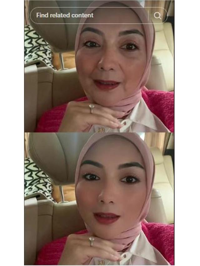 8 Artis Ikut Tren Filter Aged di TikTok, Indah Permatasari Disebut Mirip Ibunda