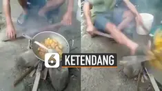 Nasib apes dialami oleh seorang pemuda ini ketika sedang memasak akhirnya bikin sedih dan nyesek.