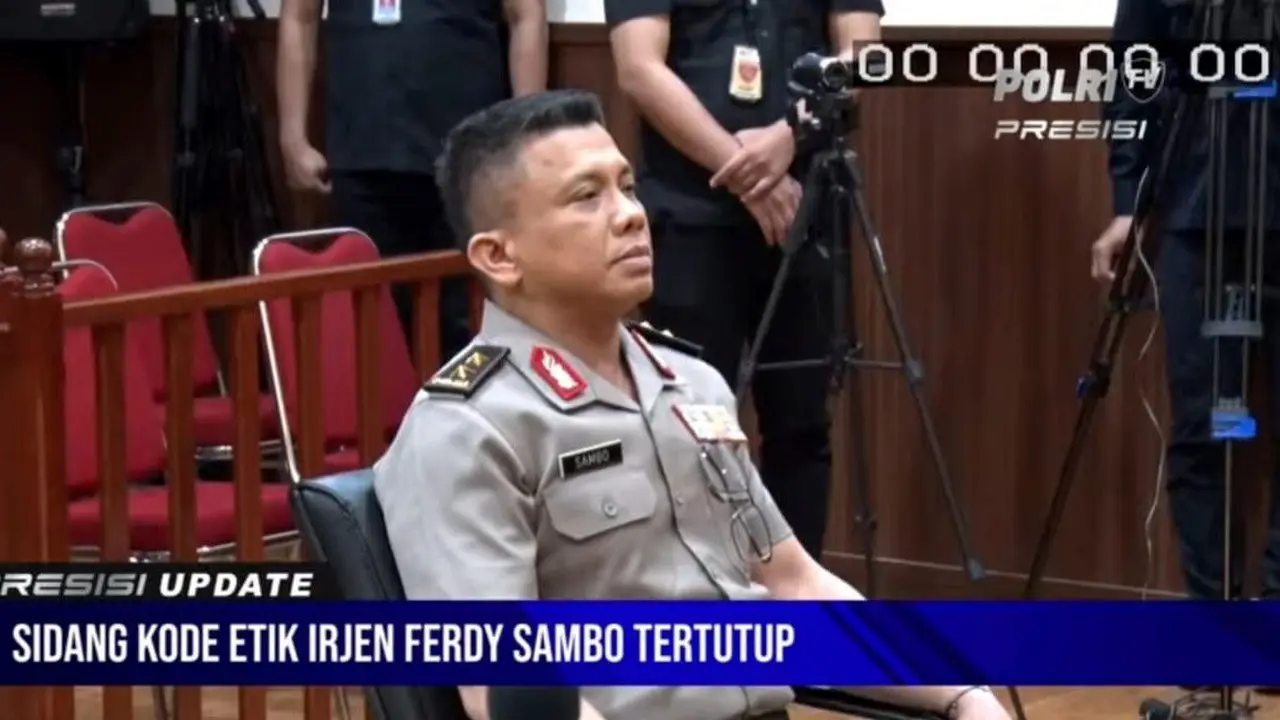 Irjen Ferdy Sambo Jalani sidang kode etik Polri