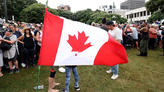 Demo Menentang Pembatasan COVID-19 di Kanada