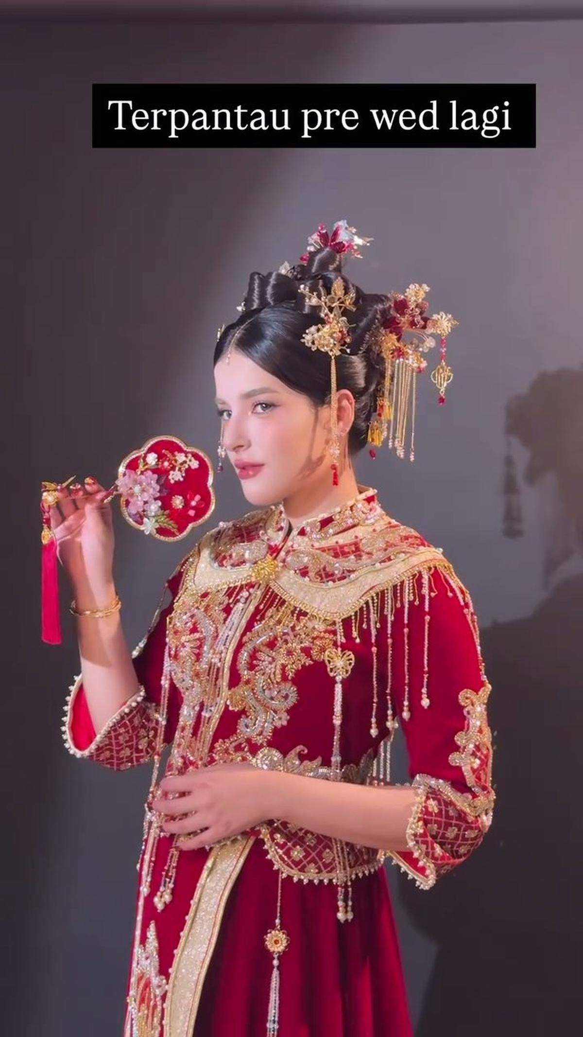 Manglingi, 7 Potret Tasya Farasya Makeup ala Pengantin China - Paras Cantiknya bak Unreal