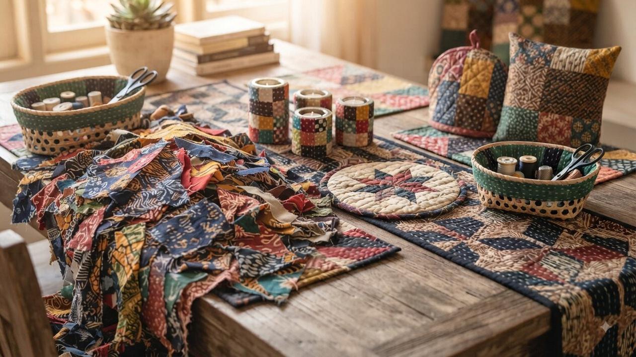 11 Ide DIY dari Kain Perca yang Bisa Dipakai untuk Kebutuhan Rumah, Fungsional, Estetik, & Hemat