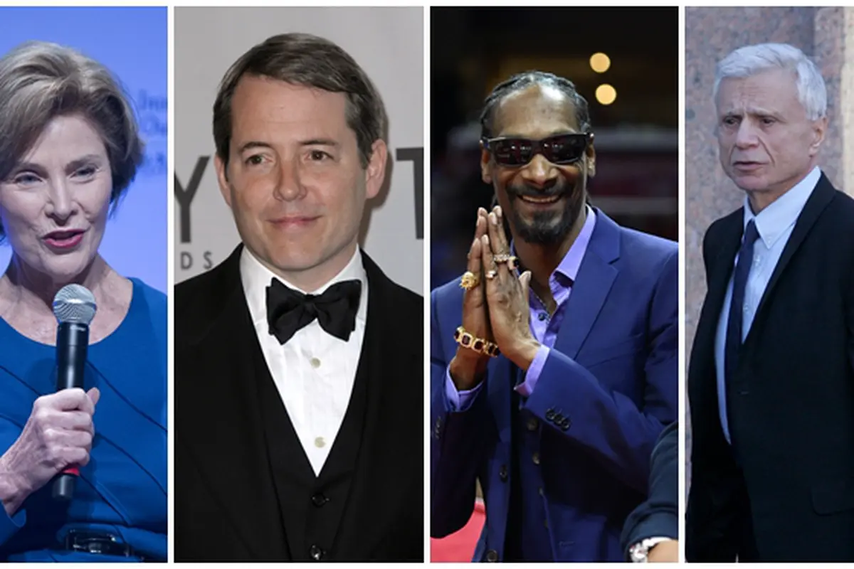 [Bintang] Laura Bush, Matthew Broderick, Snoop Dogg, dan Robert Blake