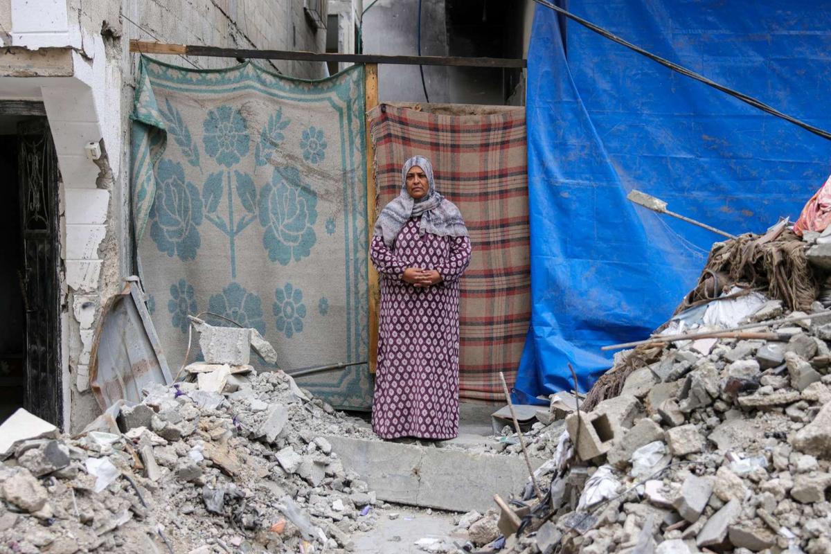 Potret pilu warga Palestina dan rumahnya yang hancur lebur akibat serangan Israel di Jalur Gaza