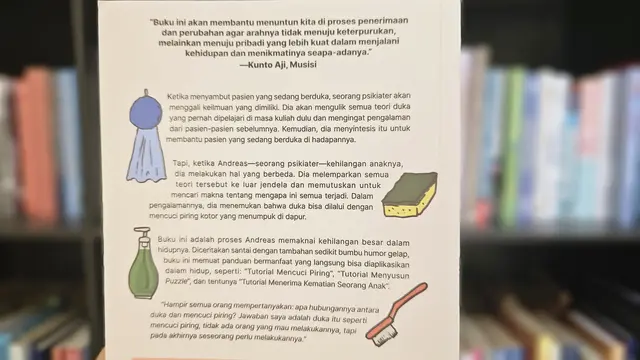 Blurb Seorang Pria yang Melalui Duka dengan Mencuci Piring