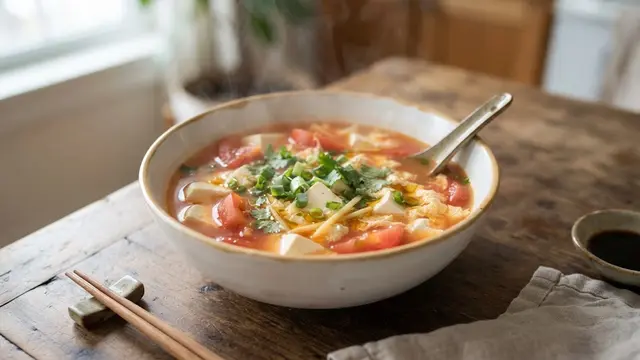 Sup Tofu Tomat ala China