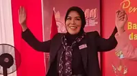 Mantan Wawako Palembang Fitrianti Agustinda menjadi tersangka dugaan tipikor dana hibah BPPD PMI Palembang (Liputan6.com / Nefri Inge)