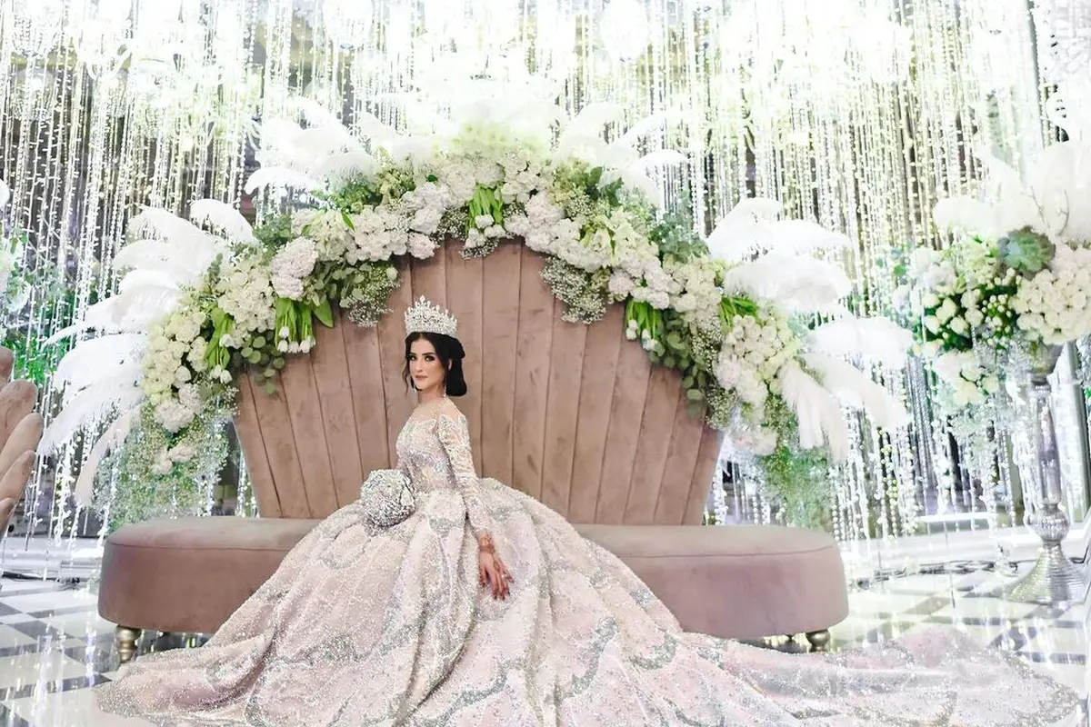 Potret Tasya Farasya saat momen pesta pernikahan 6 tahun yang lalu (Sumber: Instagram/@tasyafarasya)