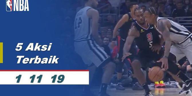 VIDEO: 5 Aksi Terbaik 1 November di NBA 2019-2020