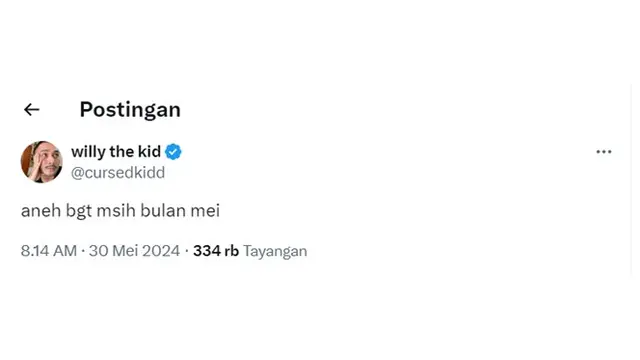 6 Cuitan Bulan Mei Lama Berakhir Ini Bikin Senyum, Dompet Sudah Tipis