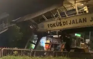JPO Tendean Bakal Dibongkar Usai Hancur Ditabrak Truk