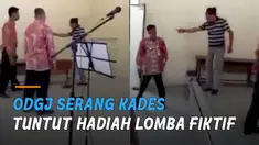 ODGJ berinisial JT itu menunjuk-nunjuk kades hingga kemudian melayangkan tendangan.