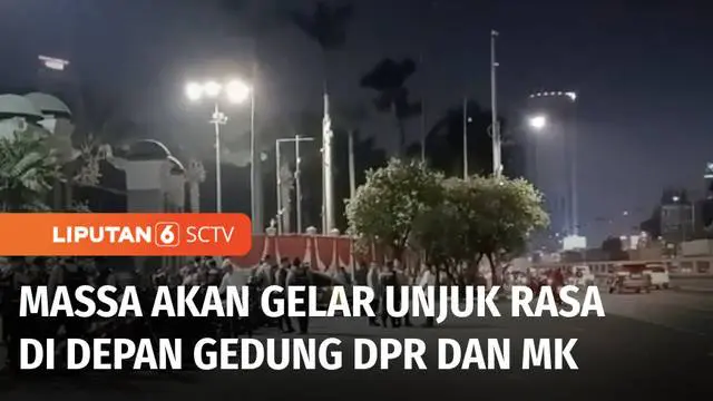 Massa sejumlah elemen di berbagai daerah berencana akan berunjuk rasa menolak pengesahan Revisi Undang-Undang Pilkada.