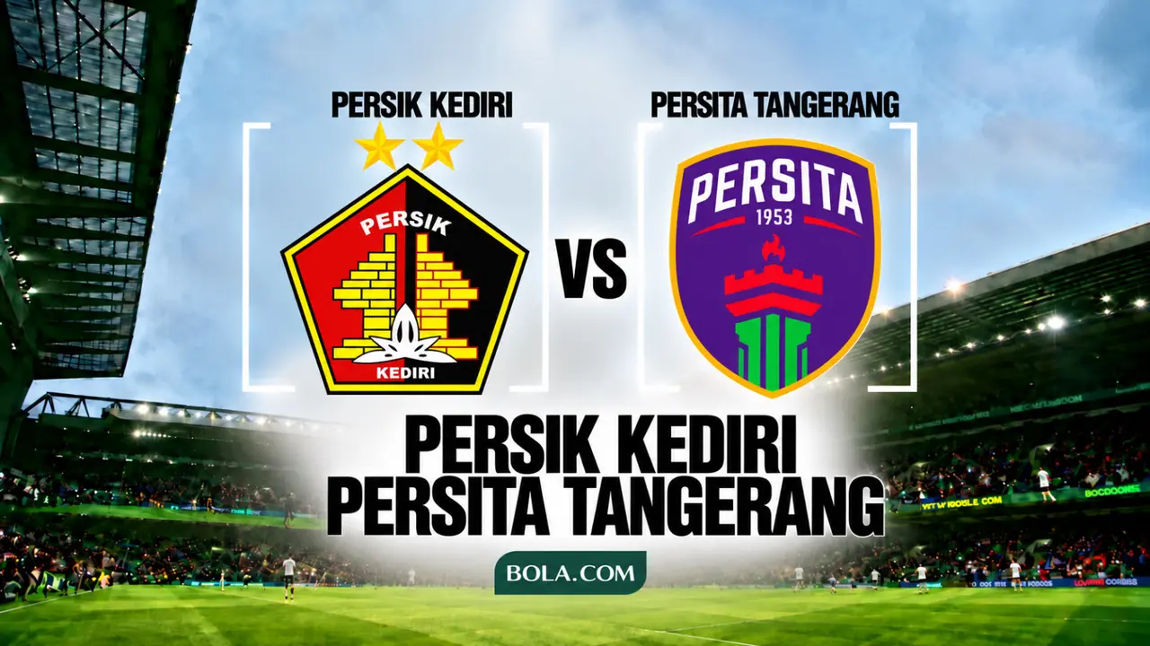 Ilustrasi Persik Kediri Vs Persita Tangerang