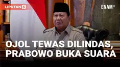 Presiden Prabowo menyampaikan pernyataannya, menanggapi demonstrasi dan tewasnya seorang pengemudi ojek online akibat dilindas rantis Brimob.