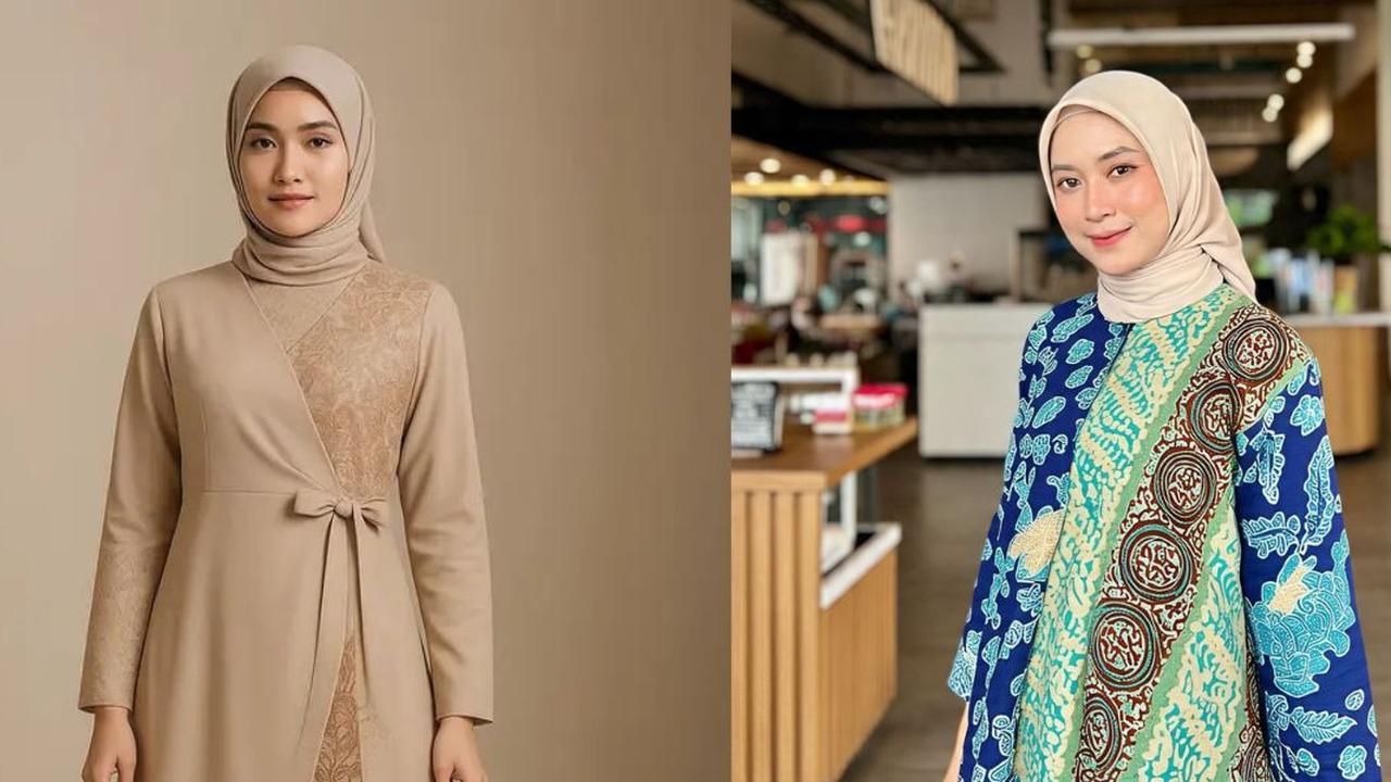 7 Model Gamis Batik Kombinasi untuk Wanita Usia 40-an, Pancarkan Keanggunan di Setiap Penampilan