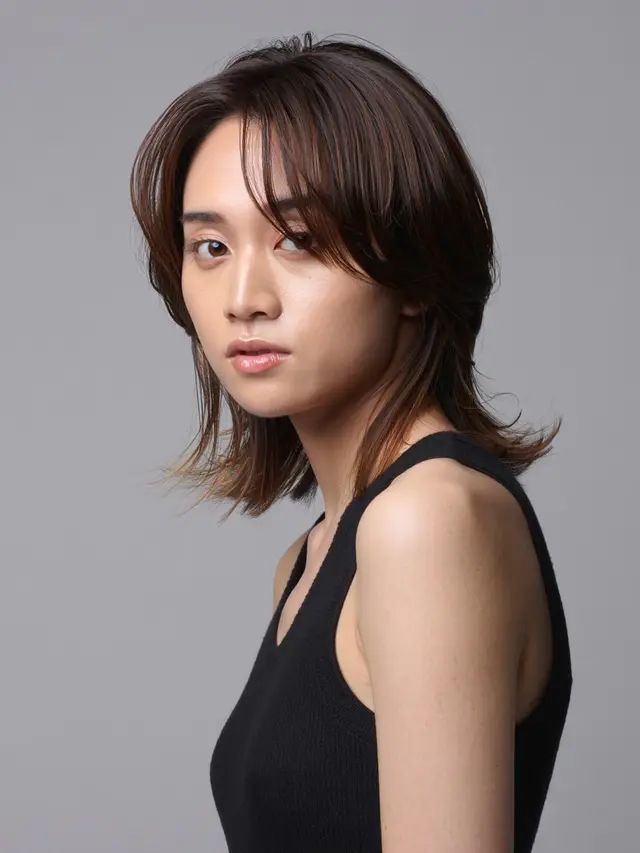 Rambut Pendek Wanita di Atas Bahu