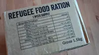Paket yang juga sama diterima oleh para pengungsi untuk pasokan makanan mereka selama sepekan. (Istimewa)