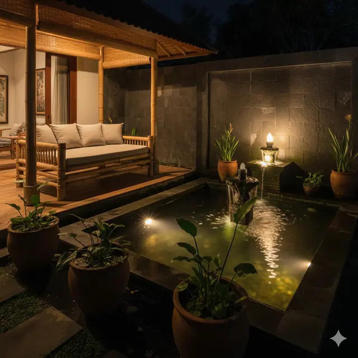7 Desain Teras Rumah Tropis Bahan Bambu ala Vila Bali, Serasa Liburan Setiap Hari