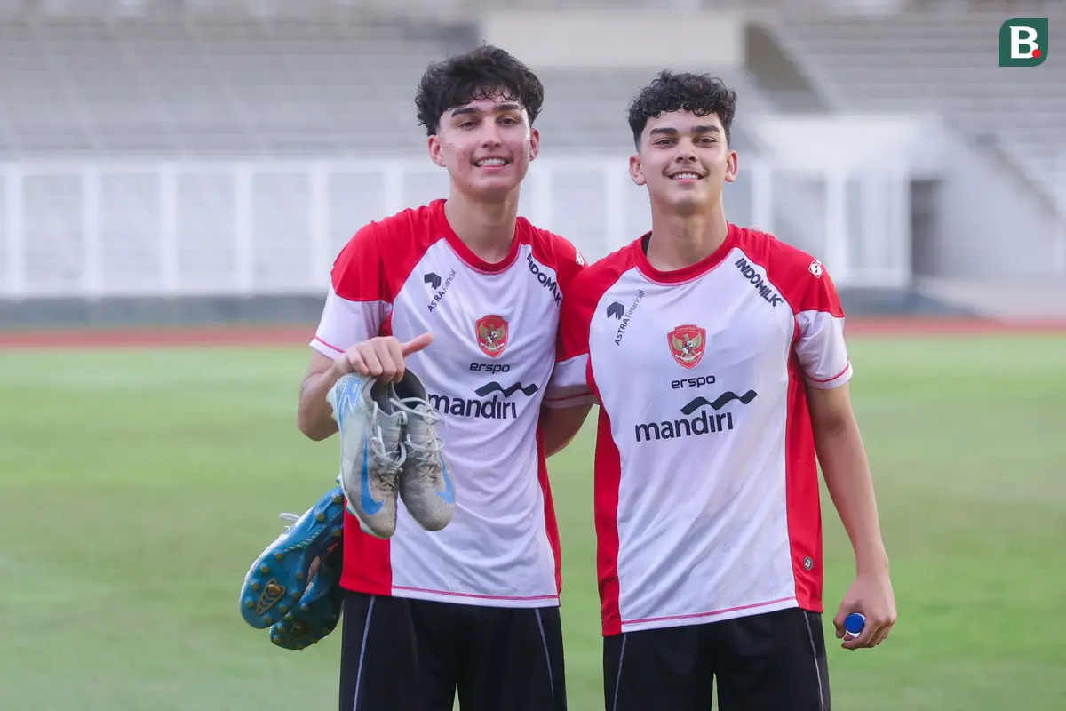 Foto: Kompaknya Baker Bersaudara Saat Sesi Latihan Timnas Indonesia U-20