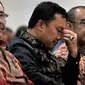 Menpora Imam Nahrawi saat menghadiri pertemuan dengan Pasukan Pengibar Bendera Pusaka (Paskibraka) di Wisma Kemenpora, Senayan, Jakarta, Selasa (18/8/2018). (Liputan6.com/Johan Tallo)