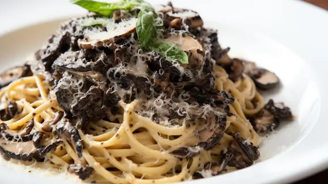 pasta dengan saus tiram