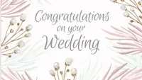 Ilustrasi ucapan selamat, happy wedding, selamat menikah. (Image by pikisuperstar on Freepik)